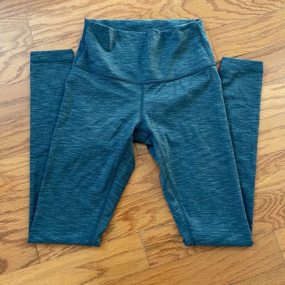 Lululemon Wunder Under Pant High Rise 28” - Dark Heather Grey